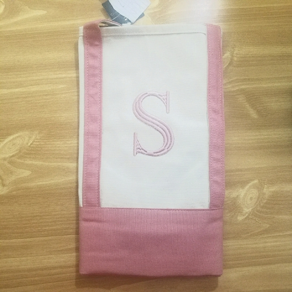 Canvas Tote from A.C. MOORE color n letter shown